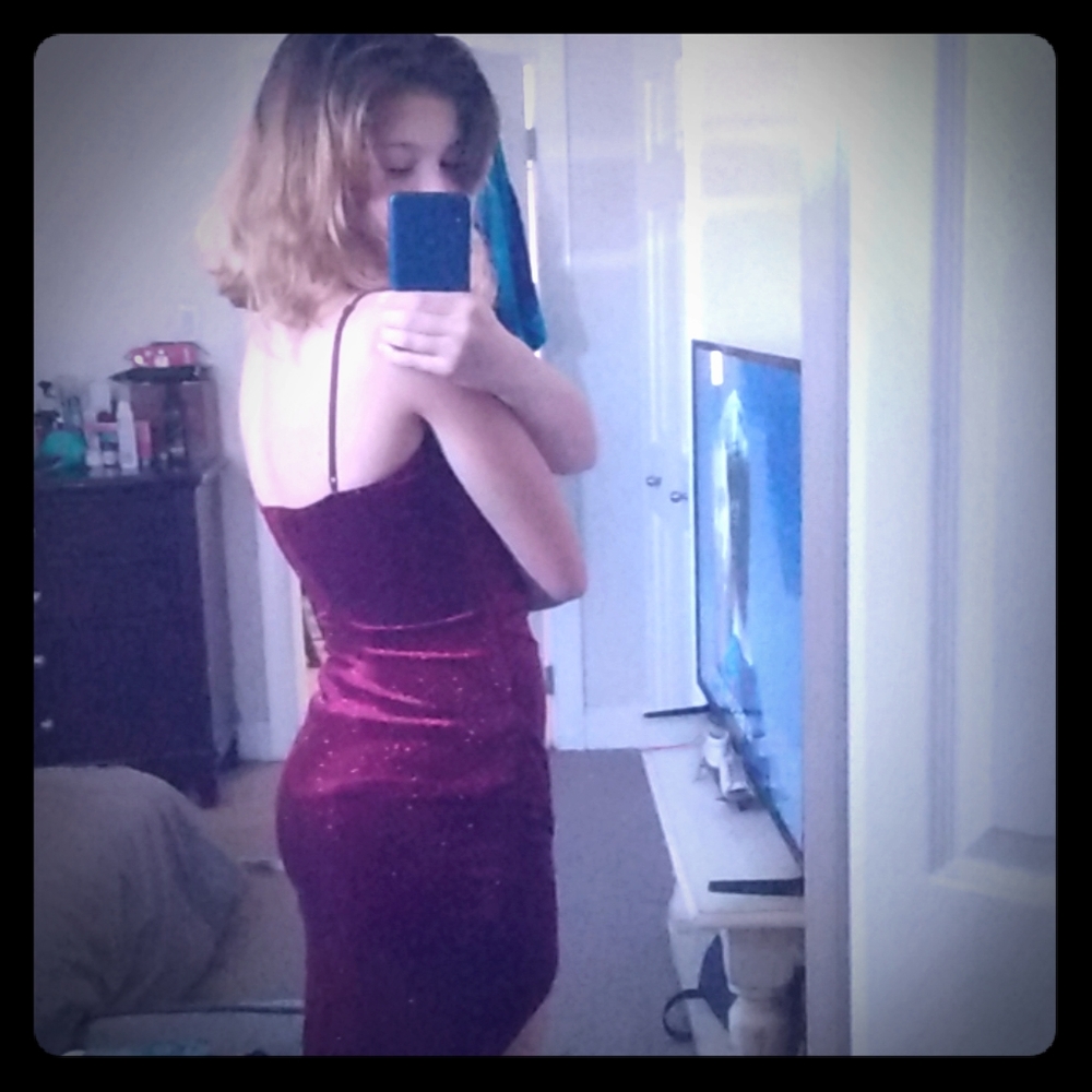 Red homecoming dress